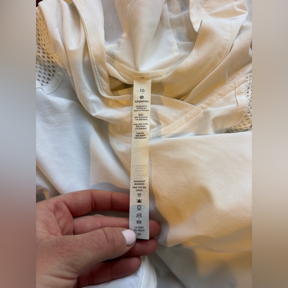 Lululemon Catch A Breeze Pullover White Size 10 - Picture 4 of 4